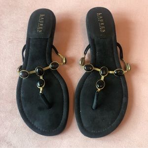 Ralph Lauren kitten heel sandals
